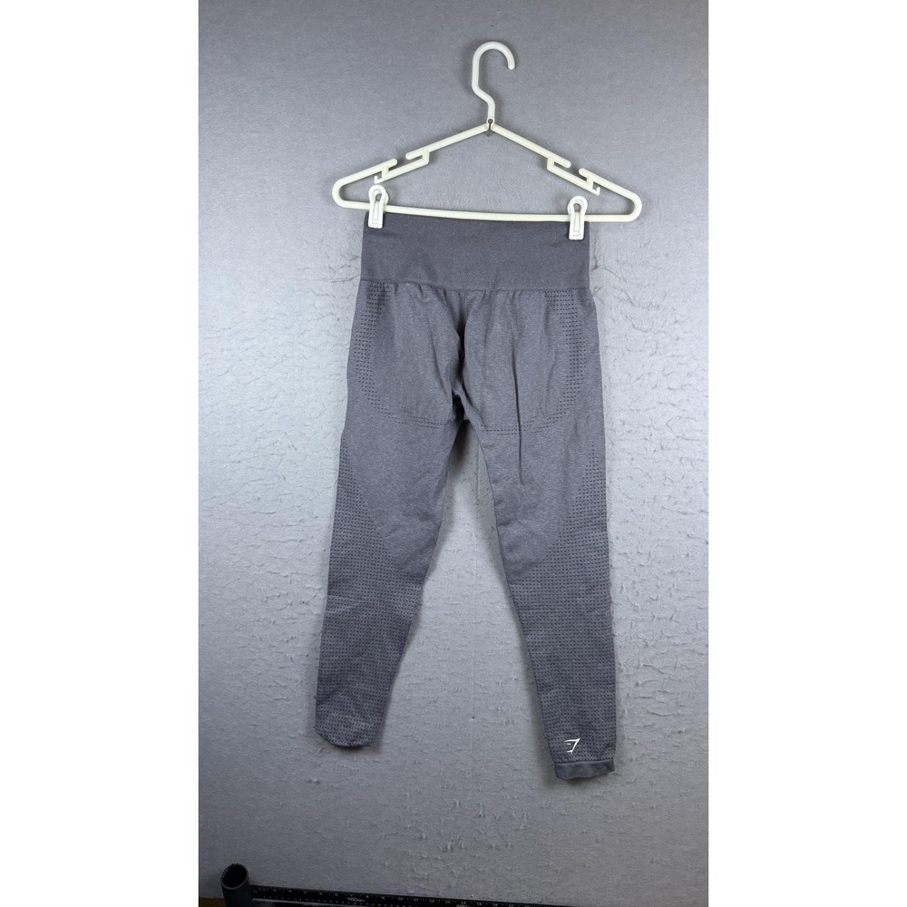 Gymshark Leggings Womens Small‎ Gray Seamless High Rise Compression Workout - Picture 6 of 8